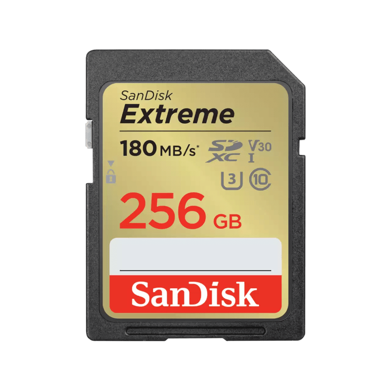SanDisk Extreme SD UHS-I Card - 256GB