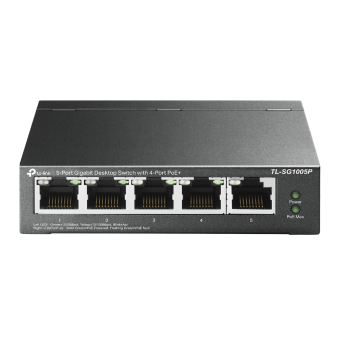 TP-Link 5-Port Gigabit Desktop Switch with 4-Port PoE - TL-SG1005P