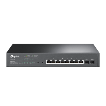 TP-Link JetStream 10-Port Gigabit Smart Switch with 8 PoE+ Ports & 2 Gigabit SFP Slots TL-SG2210MP