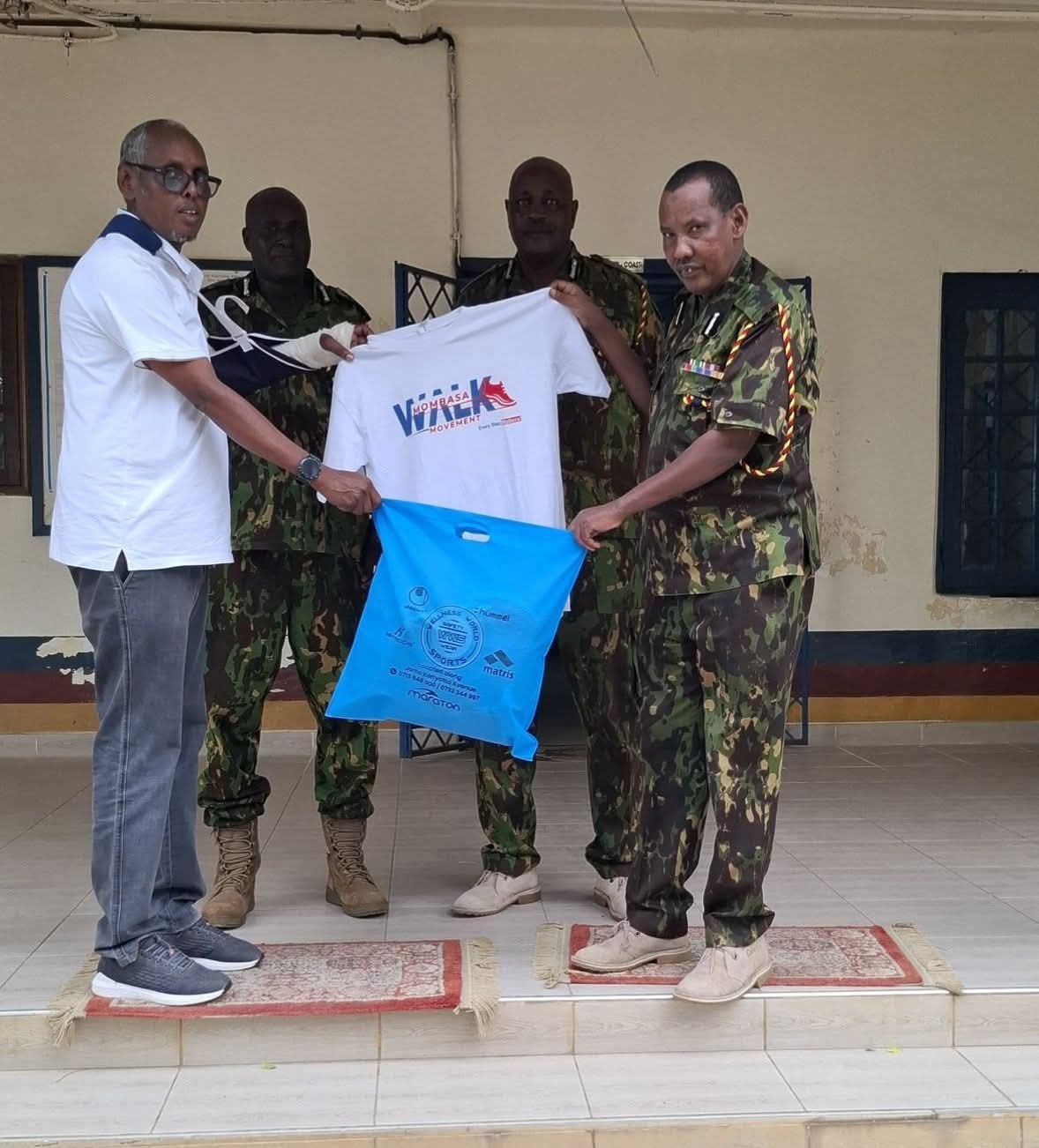 Major Idris at infrastructure project