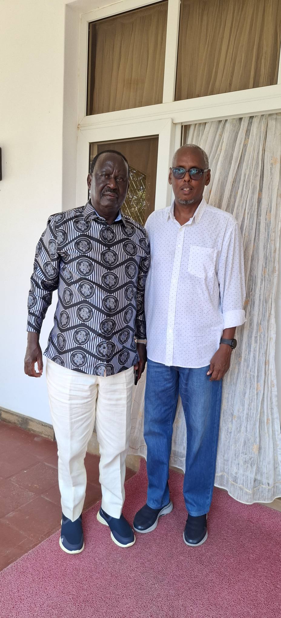 Major Idris with Right Honorable Raila Odinga