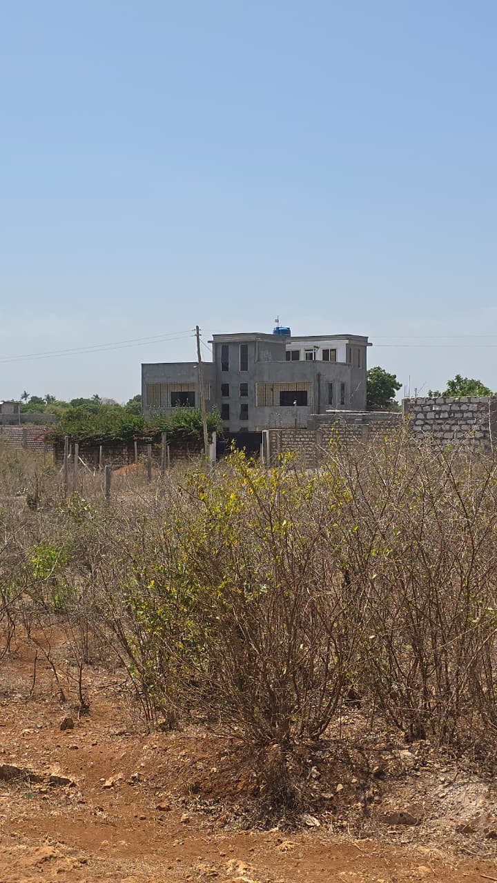 2nd row beach plots for sale in Kilifi Bofa - 50x100 plots along B69 road near the beach