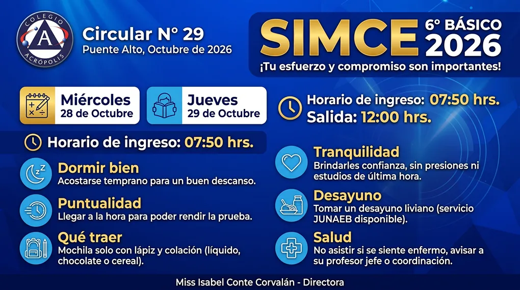 SIMCE SEXTOS BÁSICO 2026