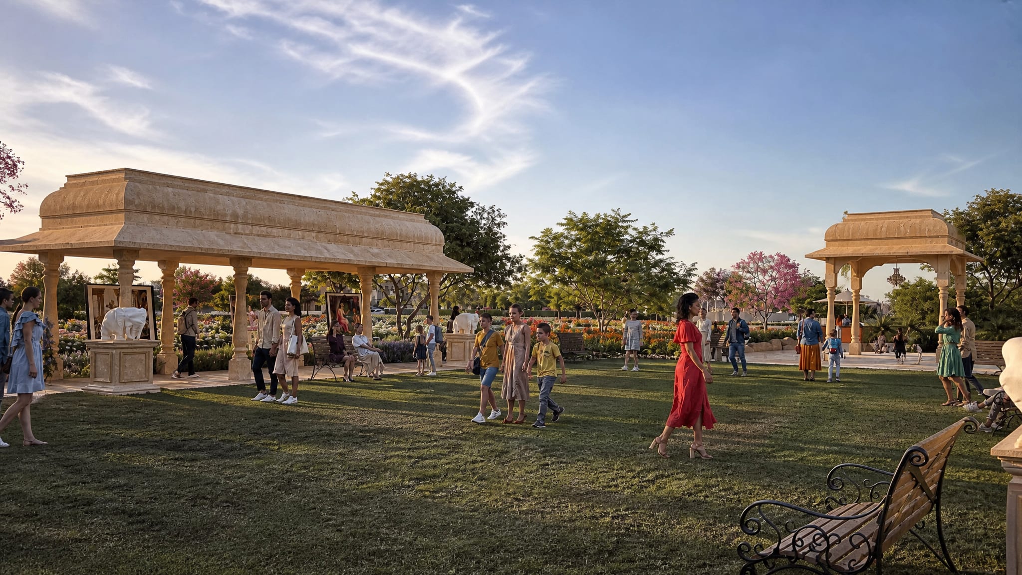 Chitra Vithi - Open-air gallery & art grove at The Sarayu, Ayodhya