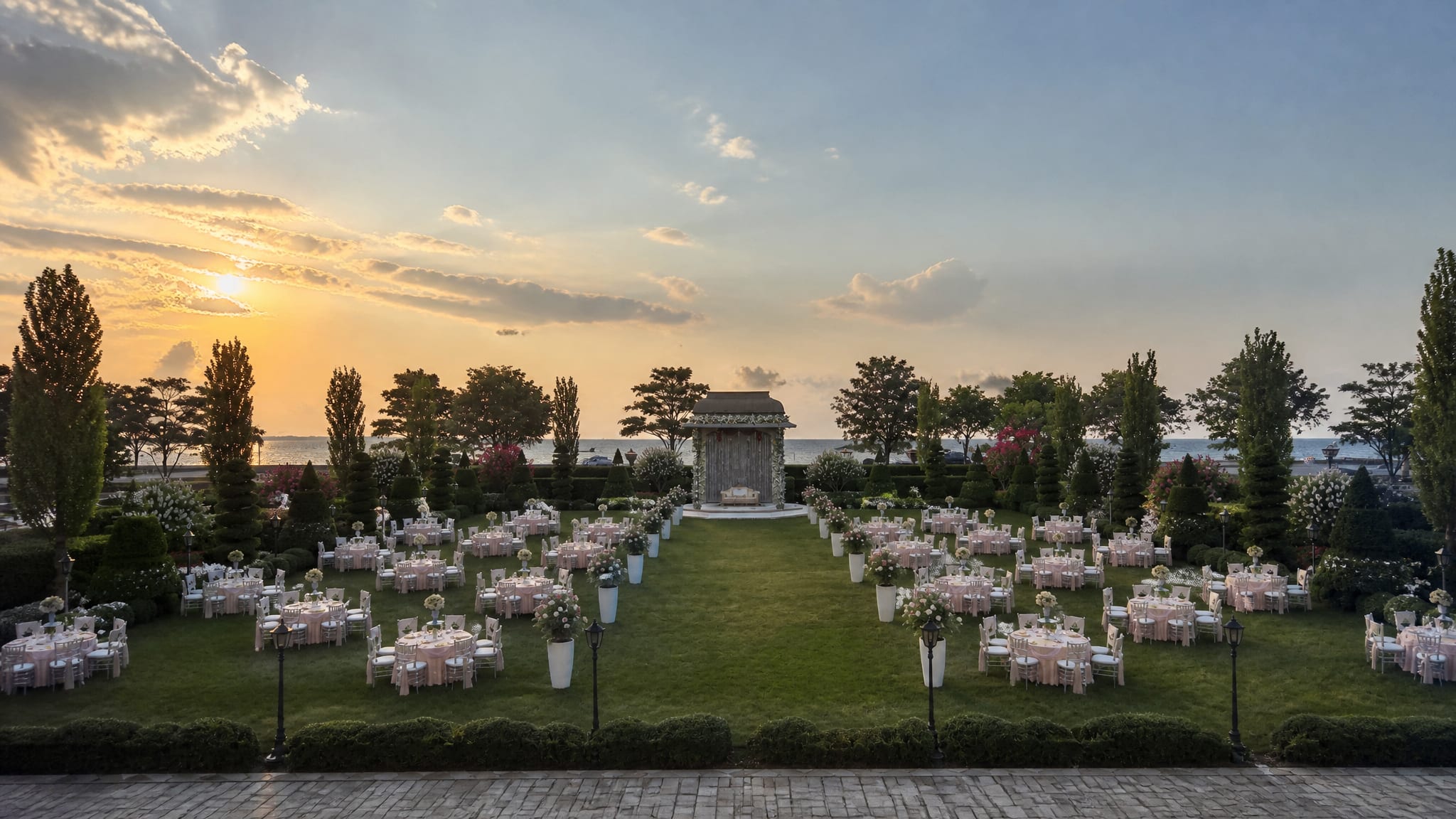 Vivāha Bhūmi - The wedding lawn at The Sarayu, Ayodhya