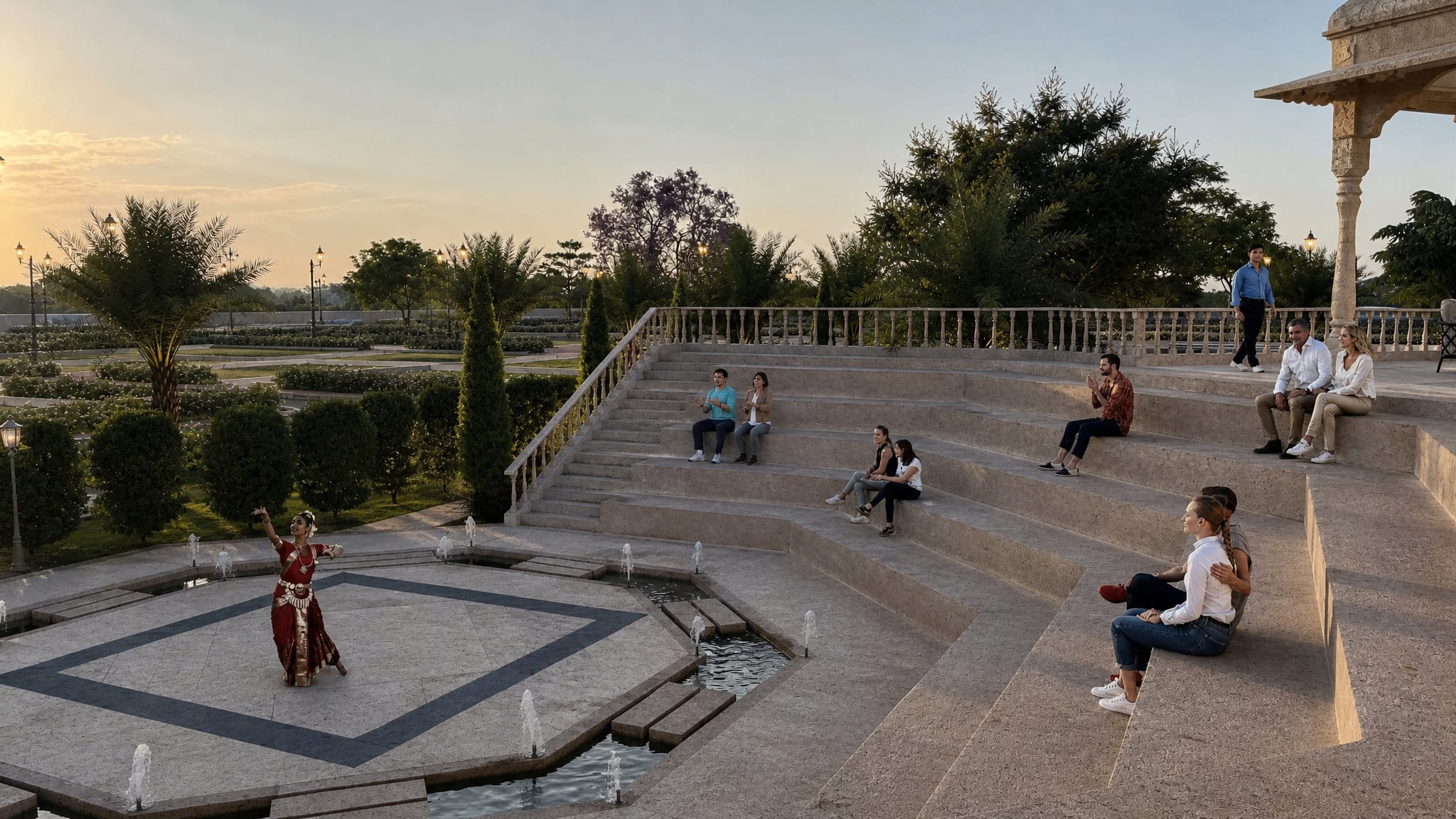 Rāga Sthalī - Amphitheatre arena at The Sarayu, Ayodhya