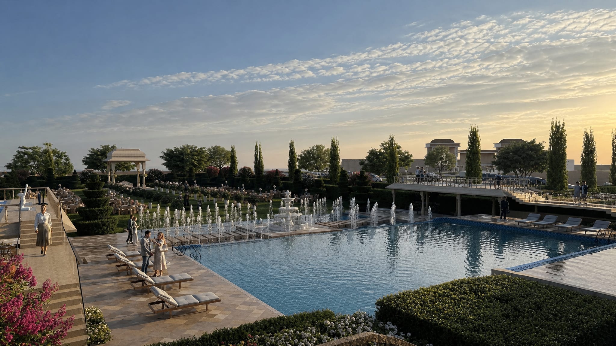 Sūrya Kunda - The outdoor pool at The Sarayu, Ayodhya