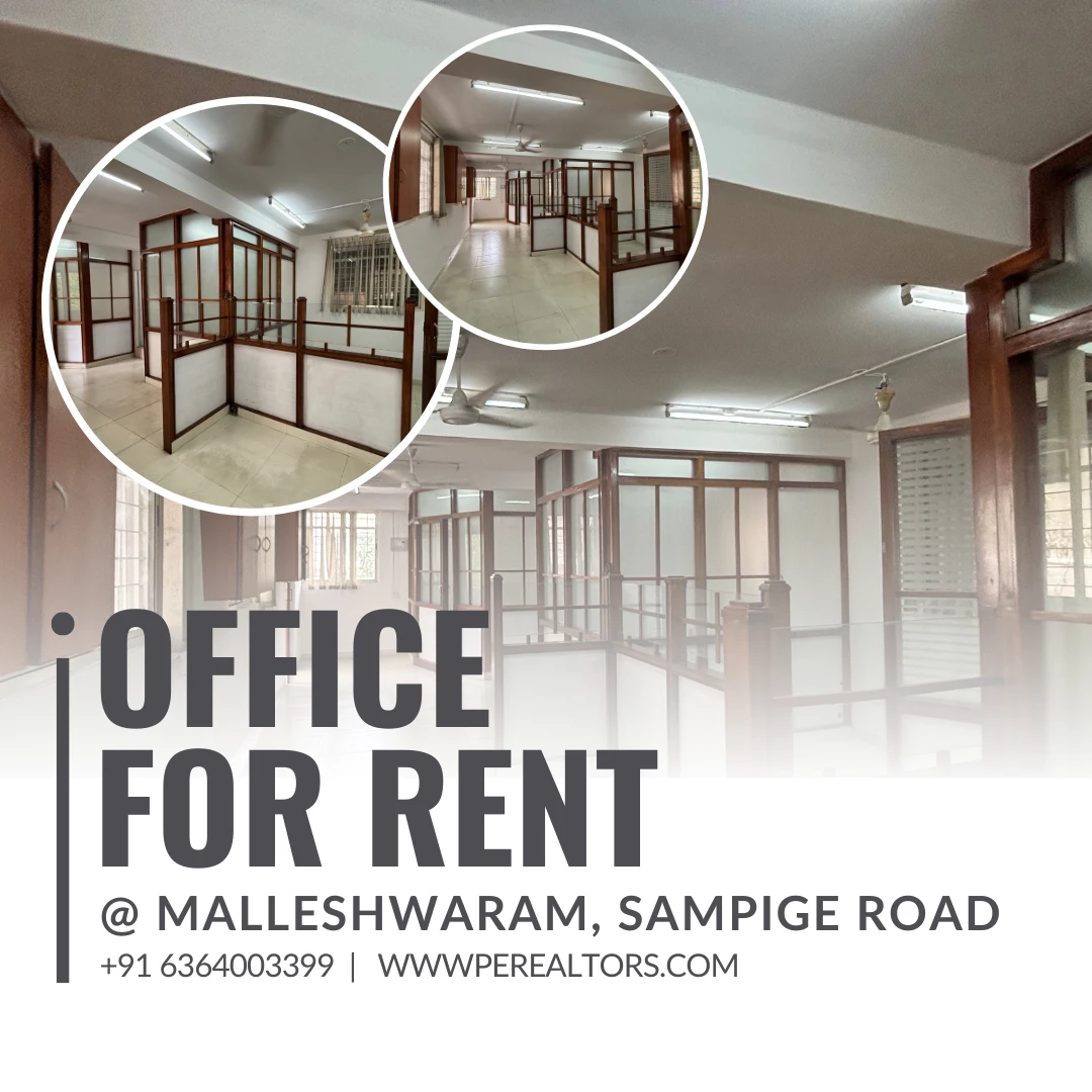 900 SBA North-Facing Office Space for RENT in Sampige Road Malleshwararam - Featured Image