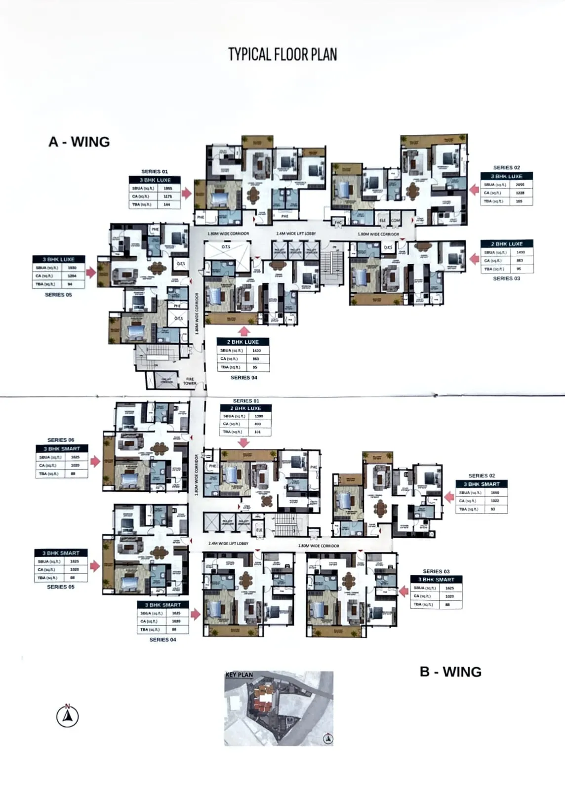 RR Nagar, Bengaluru — Sumadhura Pramoda | Premium 2 & 3 BHK Residences with 80% Open Spaces, 22-Ft Grand Balconies & Karnataka Heritage-Inspired Living for sale. Floor Plan