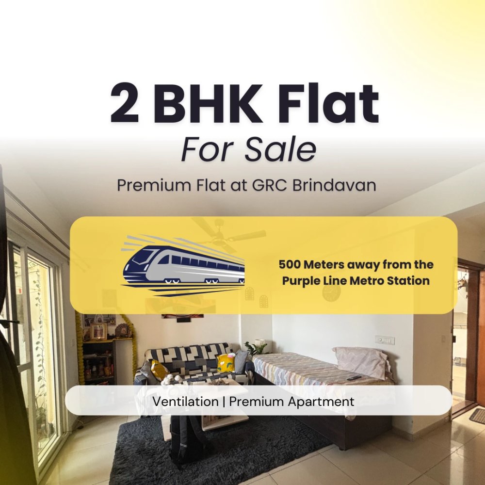 2 BHK Premium Flat For Sale in GRC Brindavan Near Rajarajeshwari Nagar Metro - Featured Image