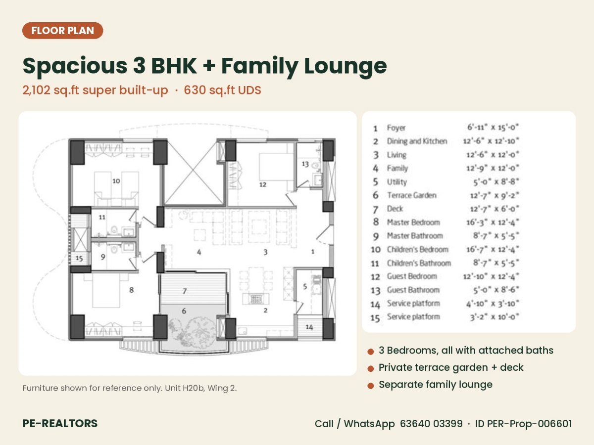 3 BHK West-Facing Flat [Under Construction] In The Quiet Earth [Total Environment] Hennur - Image 2