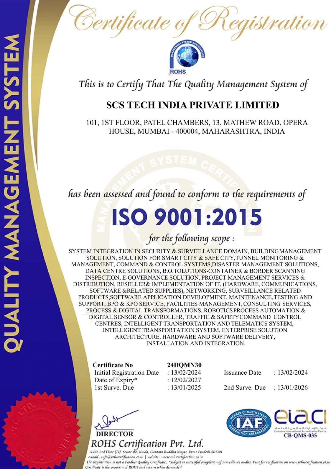 CMMI Level 5 Certification