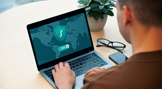 Person using laptop