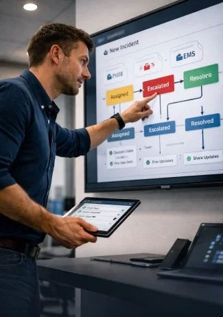 Incident management response coordination image