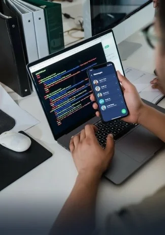 Custom application development image
