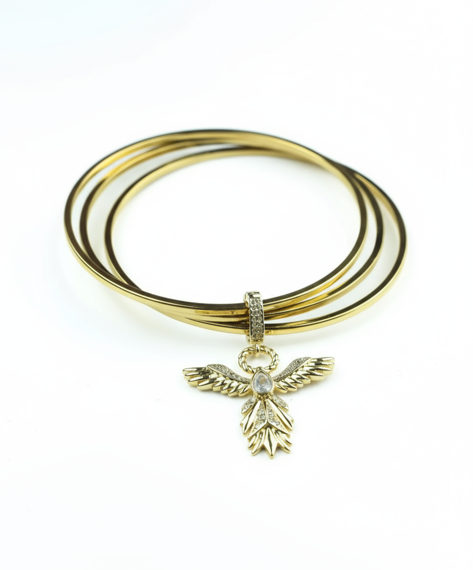 Melek Charmlı Üçlü Ajda Bilezik