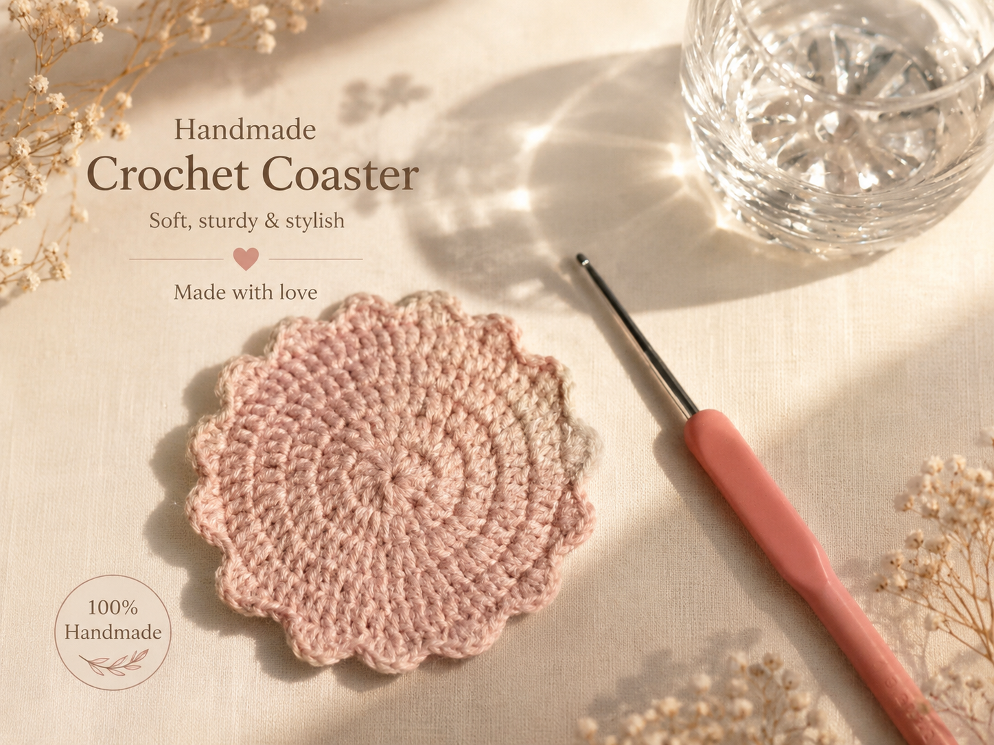 Crochet coaster
