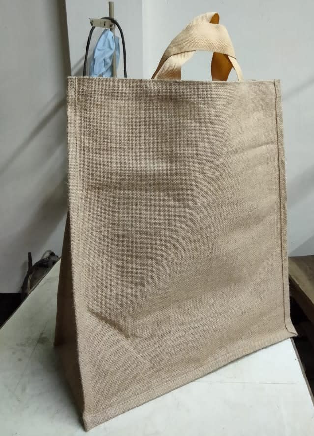 Plain Natural Jute Shopper – Everyday Grocery Tote