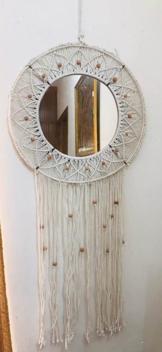 Macrame Wall Mirror