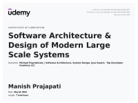 Software Architecture and Design of Modern Large Scale Systems