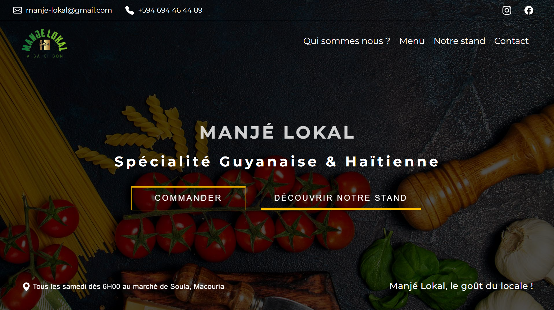 Site Manjé Lokal