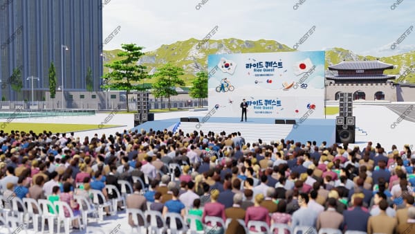 한일 국교정상화 60주년 자전거 신조선통신사 무대도면·공간시안 3 | 원스텝그룹