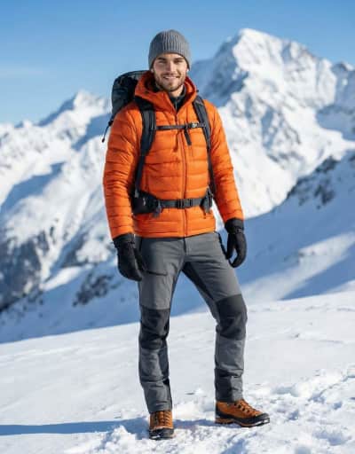 Winter Trekker in the Alps