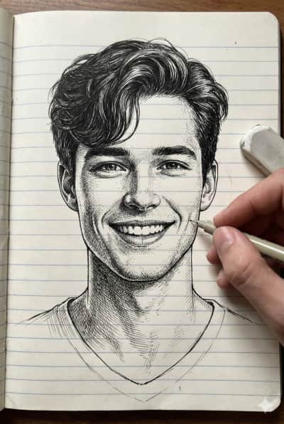 The Lined Notebook Portrait