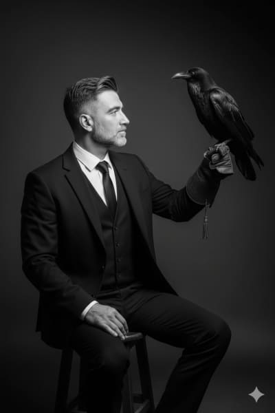 A Raven's Silent Vigil
