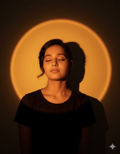 A Glowing Girl
