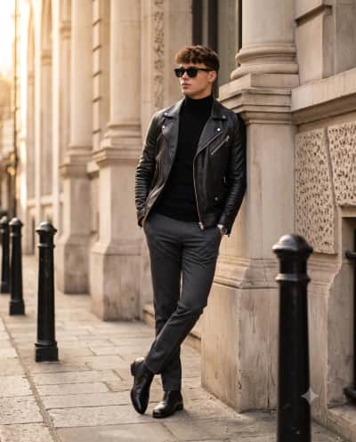 Men's Leather Jacket Style