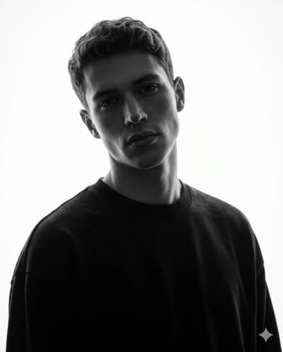 Backlit Monochrome Portrait