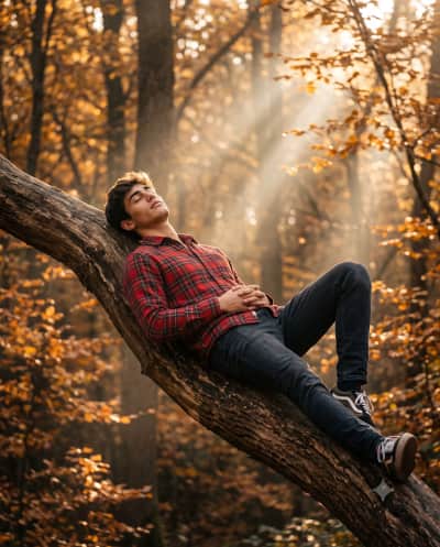 Resting on the Leaning Branch
