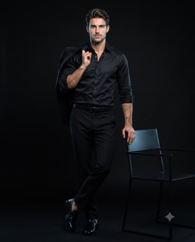 Studio Portrait with Chair