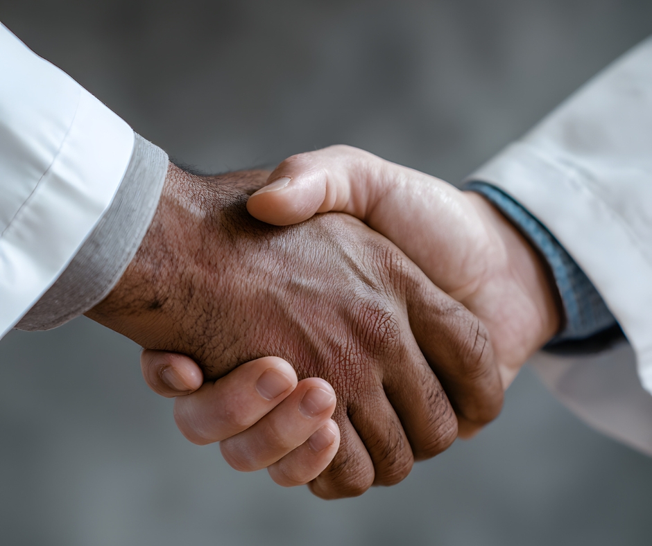 Professional handshake