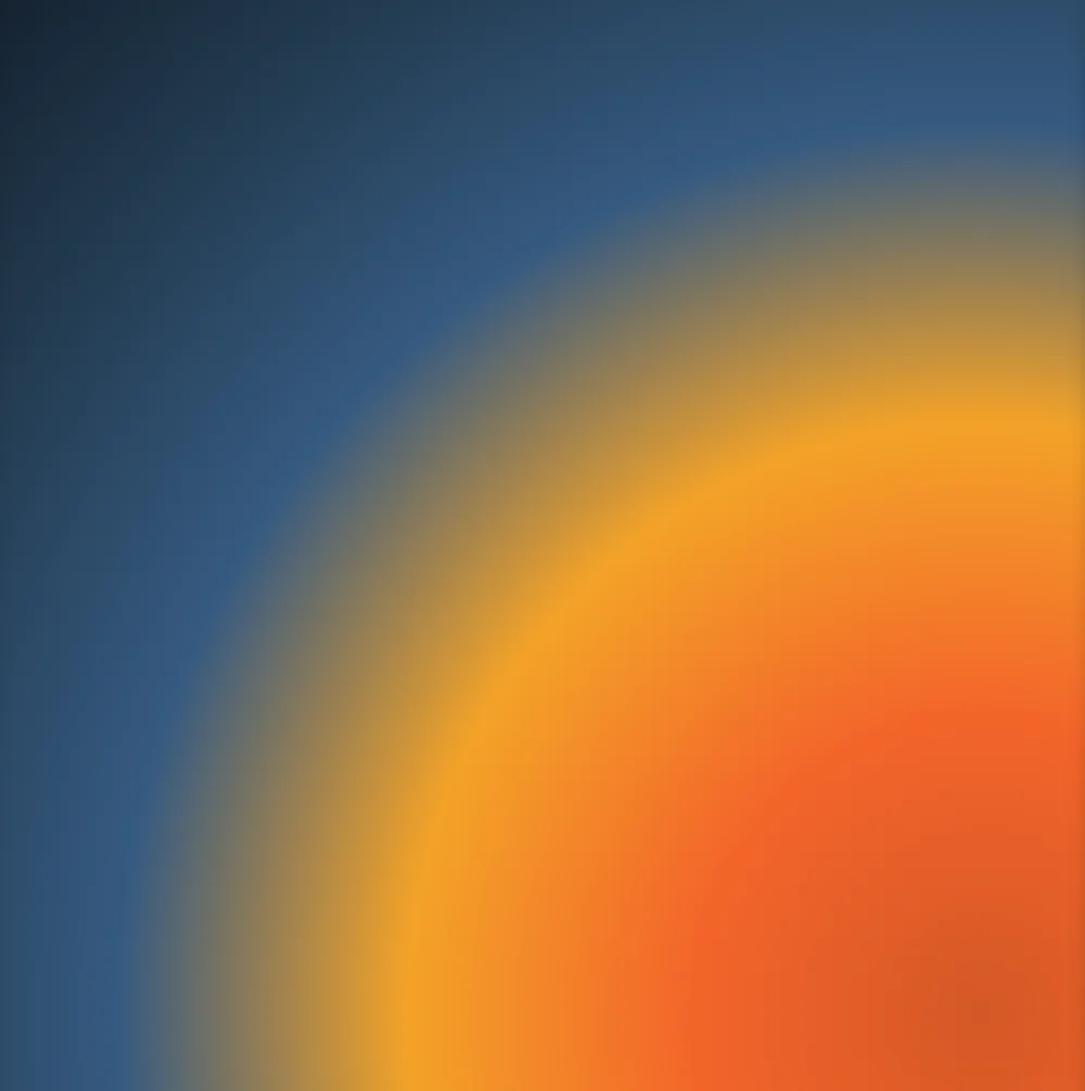 A radial gradient in the bottom right corner that extends towards the top left corner.