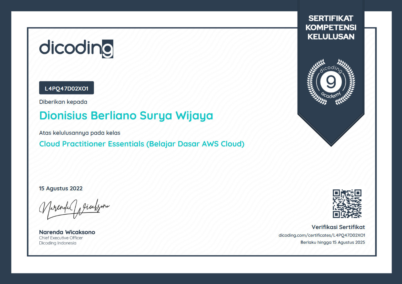 Cloud Practitioner Essentials (Belajar Dasar AWS Cloud)