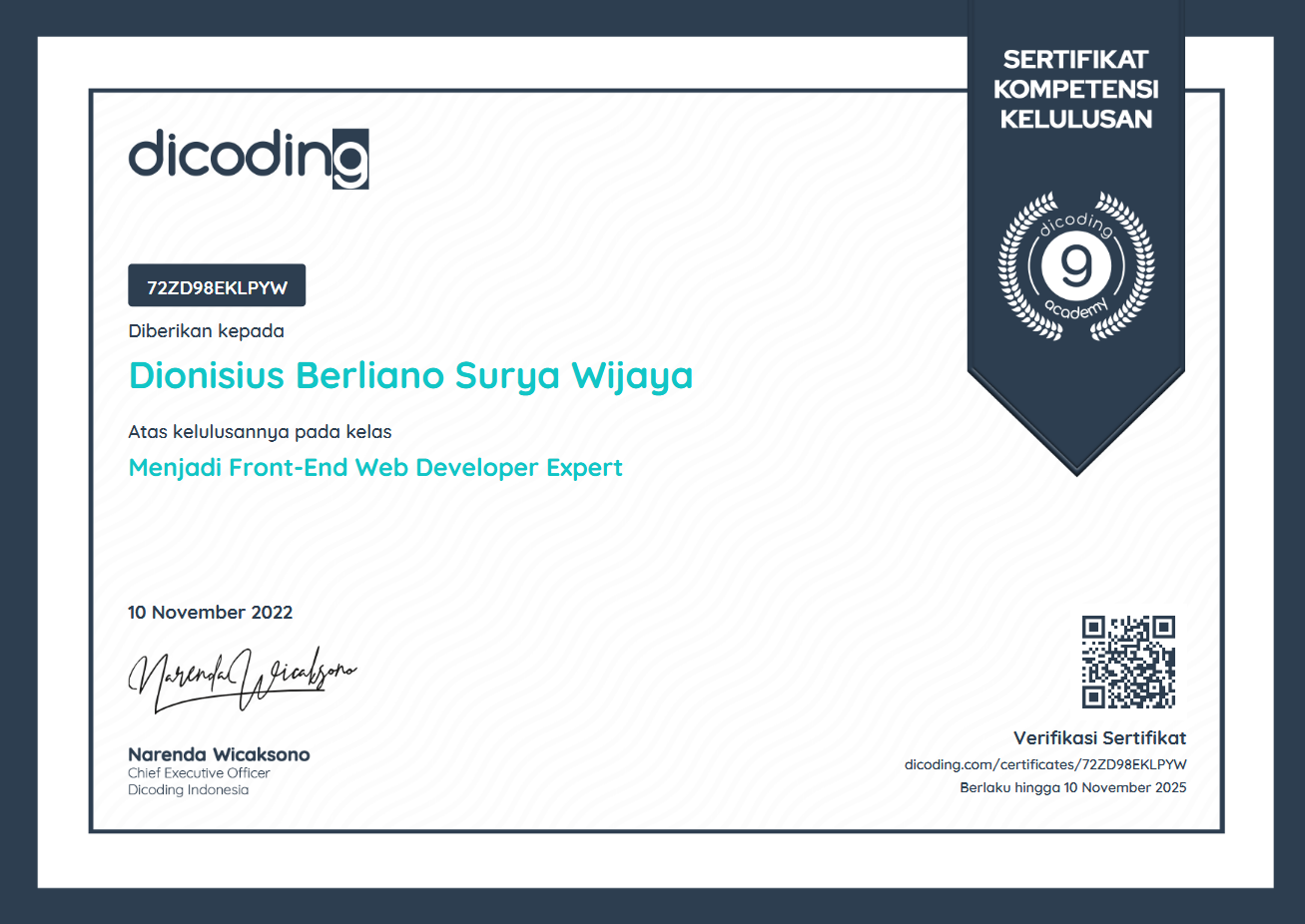 Menjadi Front-End Web Developer Expert