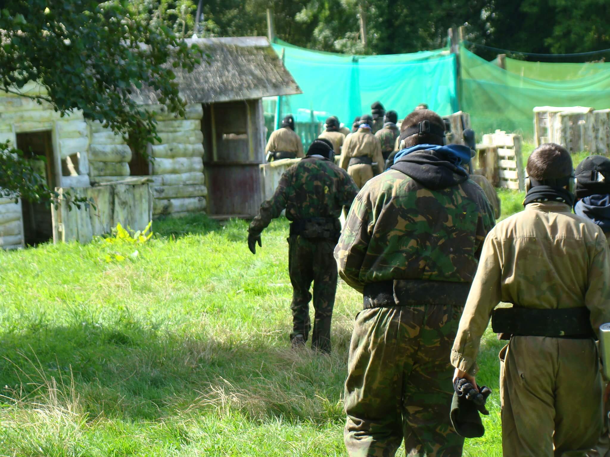 Players marching back to the base