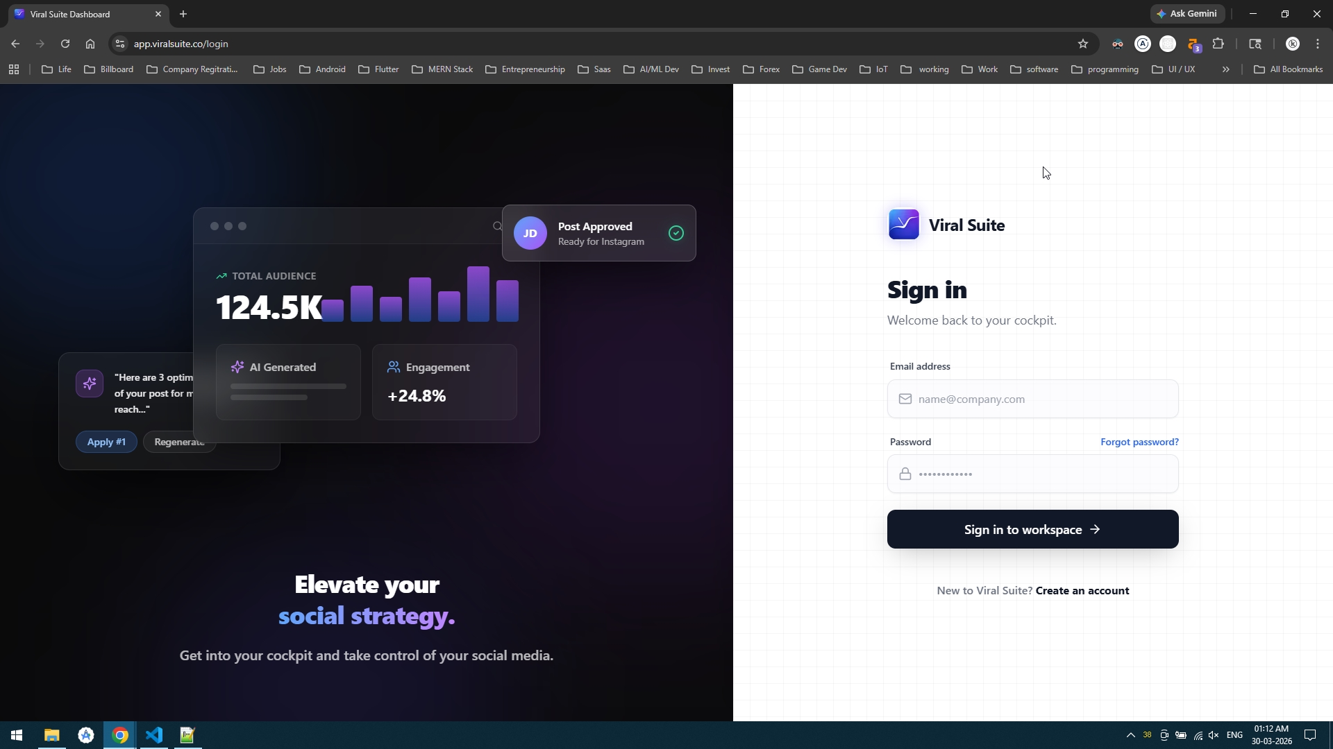 Viral Suite - Your entire social media strategy, in one platform. preview