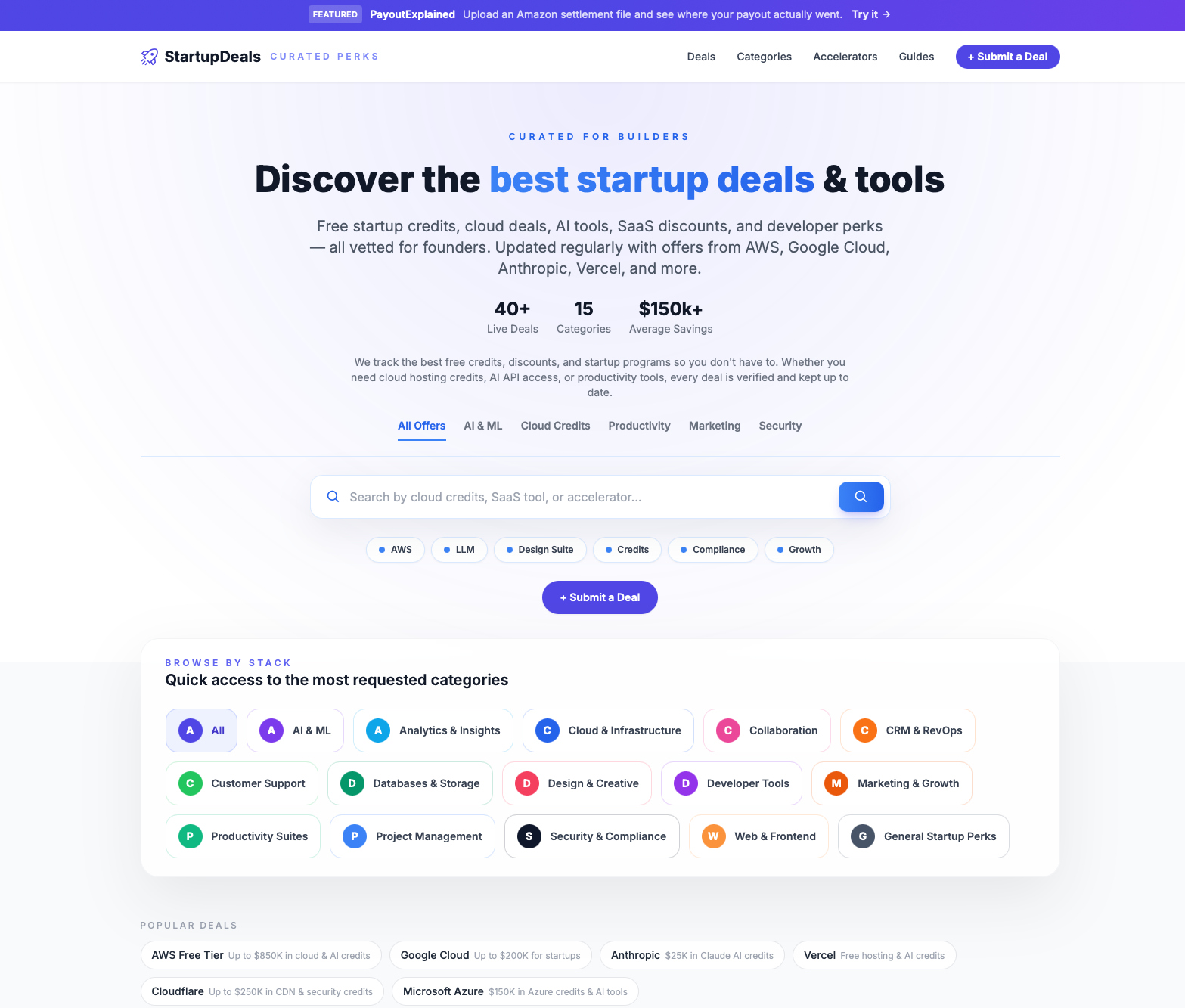 FreeStartupDeals preview