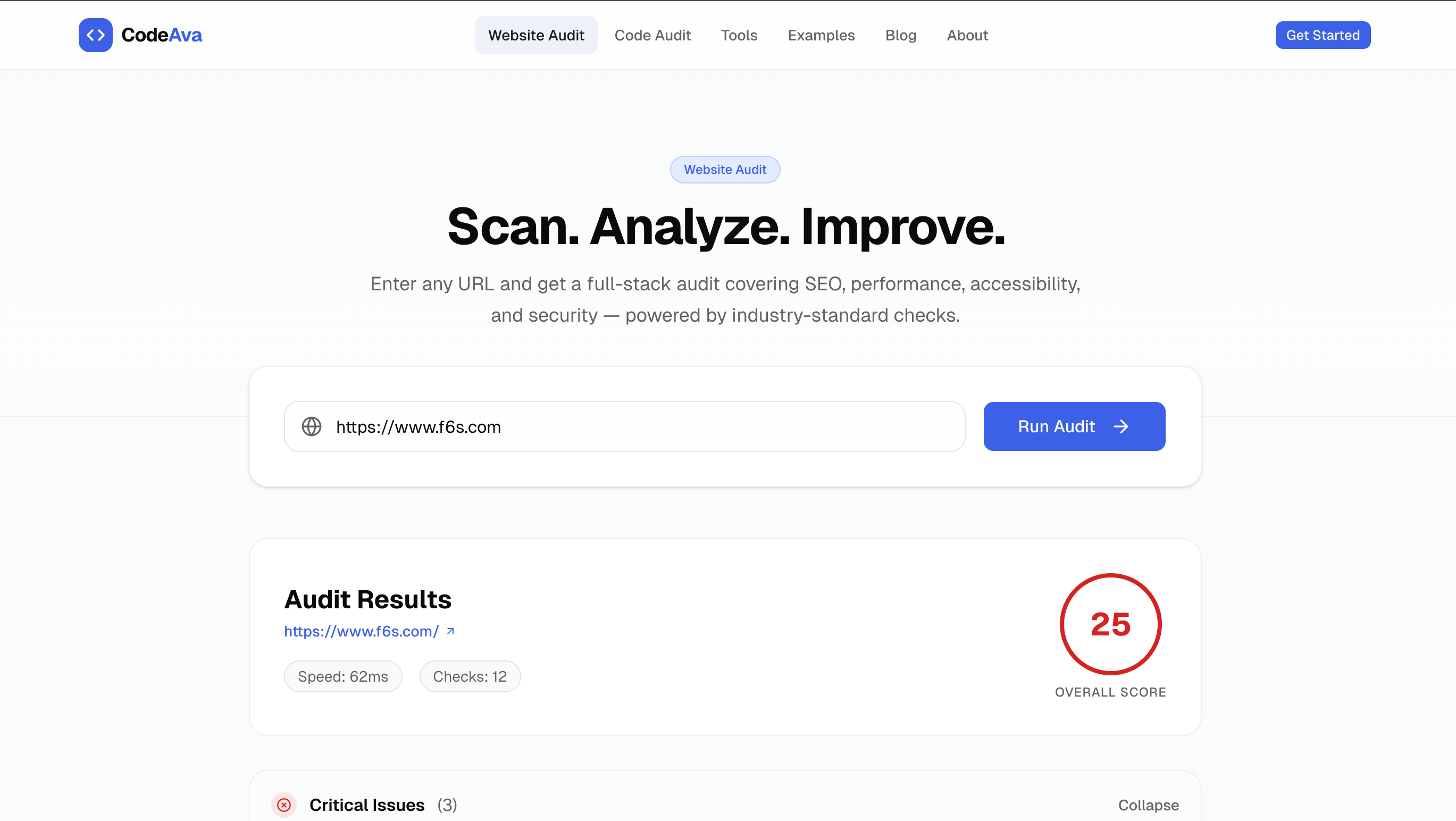 Website Audit, Code Audit & Free Developer Tools | CodeAva screenshot 2