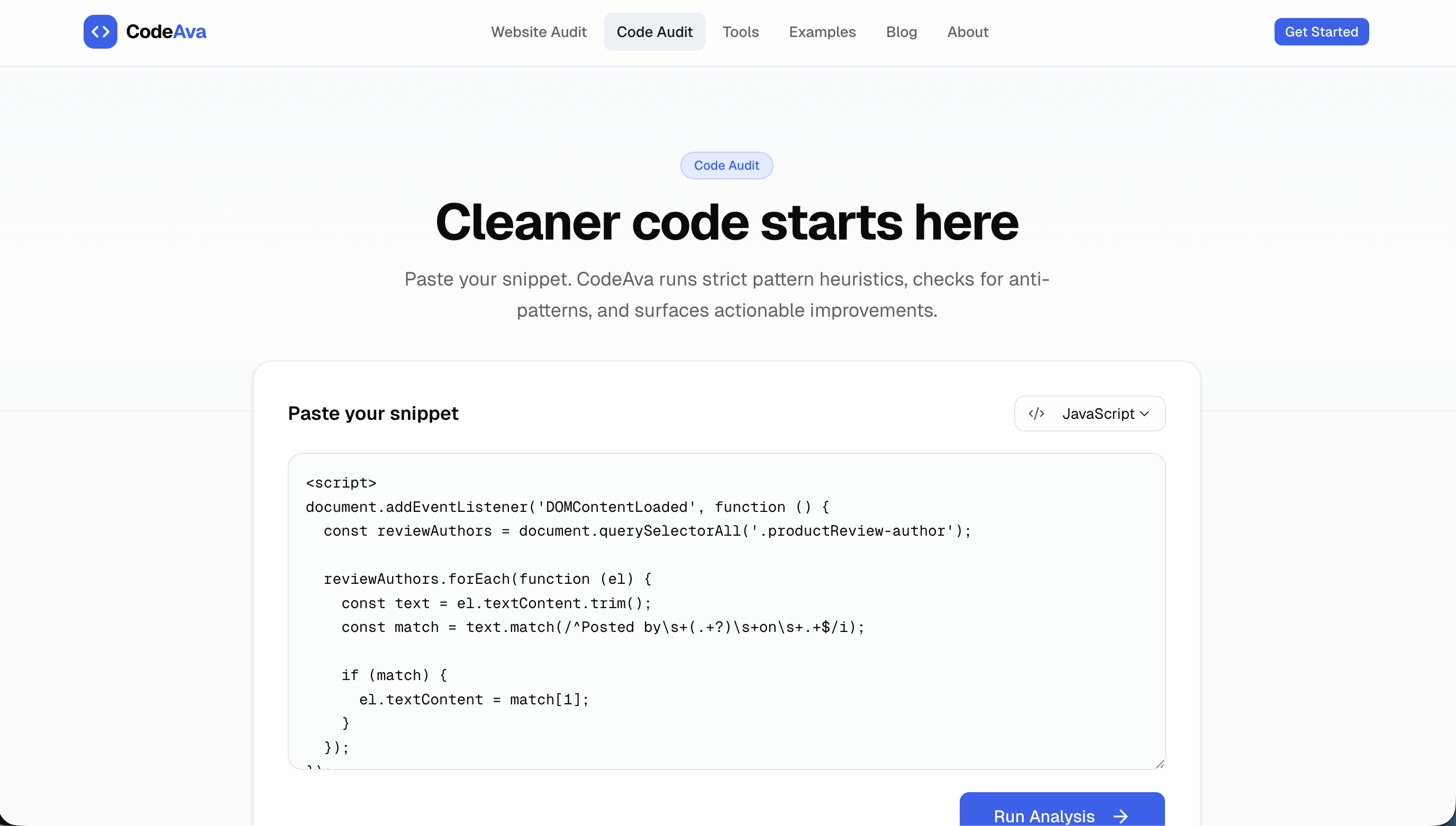 Website Audit, Code Audit & Free Developer Tools | CodeAva screenshot 3