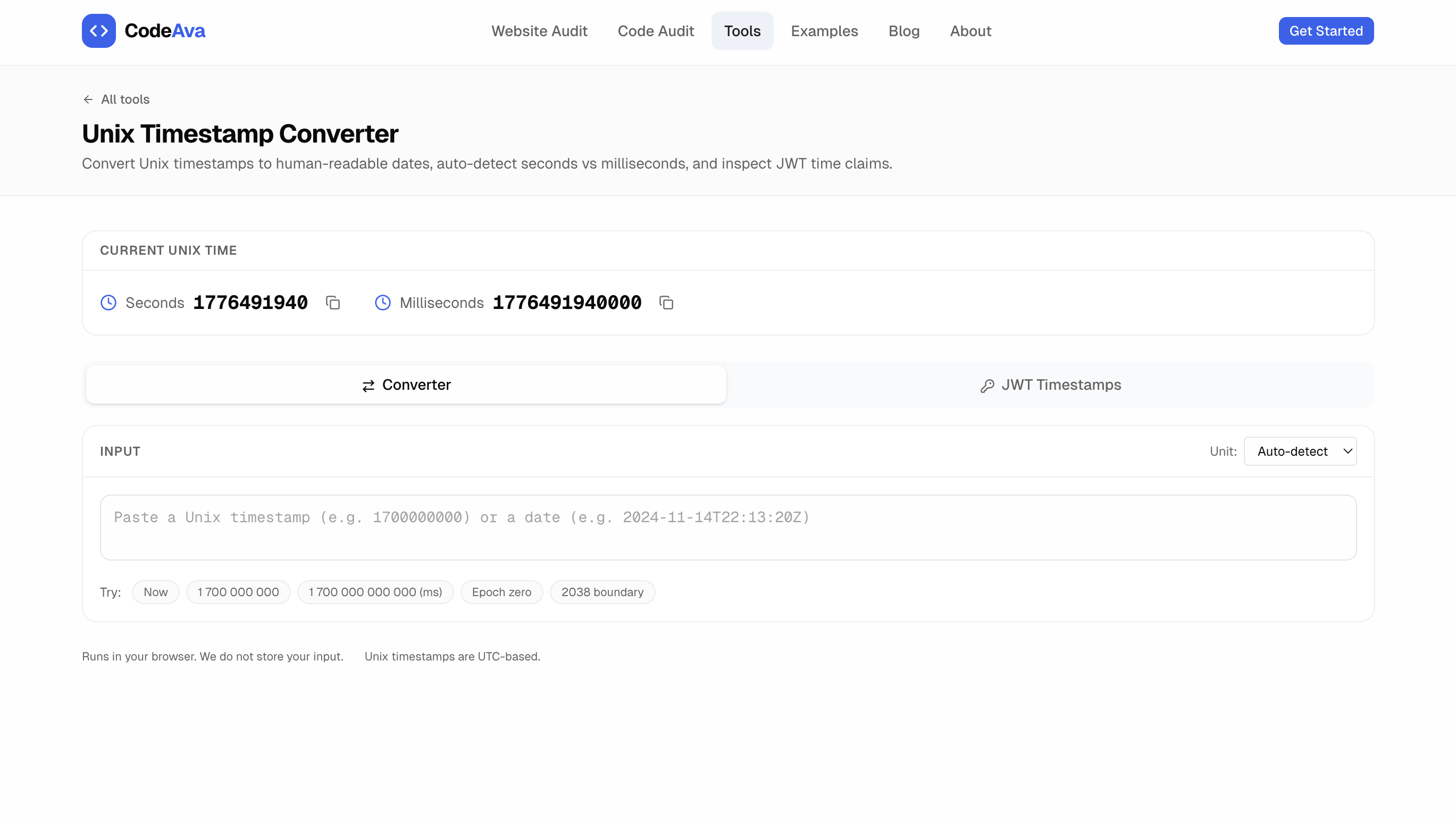 Website Audit, Code Audit & Free Developer Tools | CodeAva screenshot 4