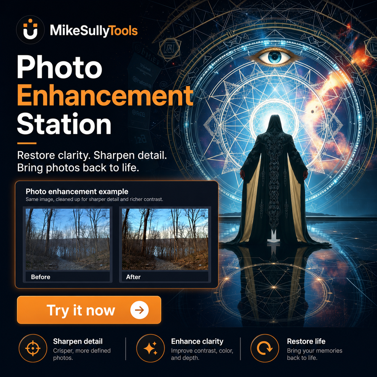 Fix Blurry Photos, Videos & PDFs Online | MikeSullyTools preview