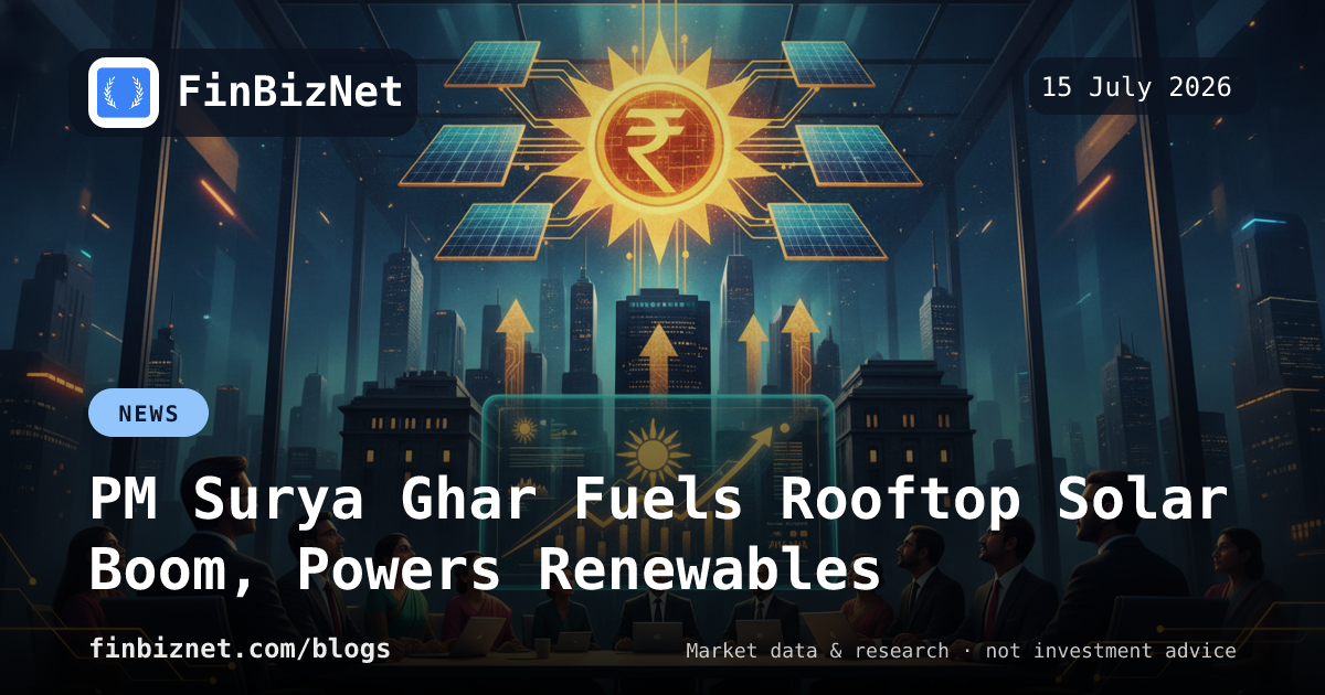 PM Surya Ghar Fuels Rooftop Solar Boom, Powers Renewables