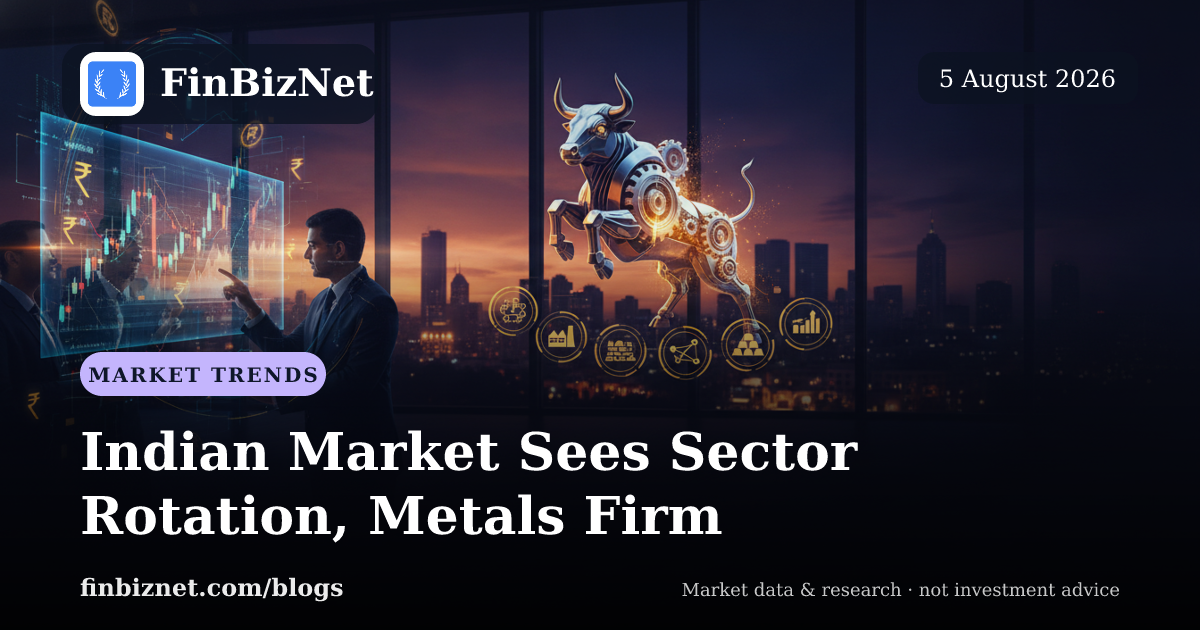 Indian Market Sees Sector Rotation, Metals Firm