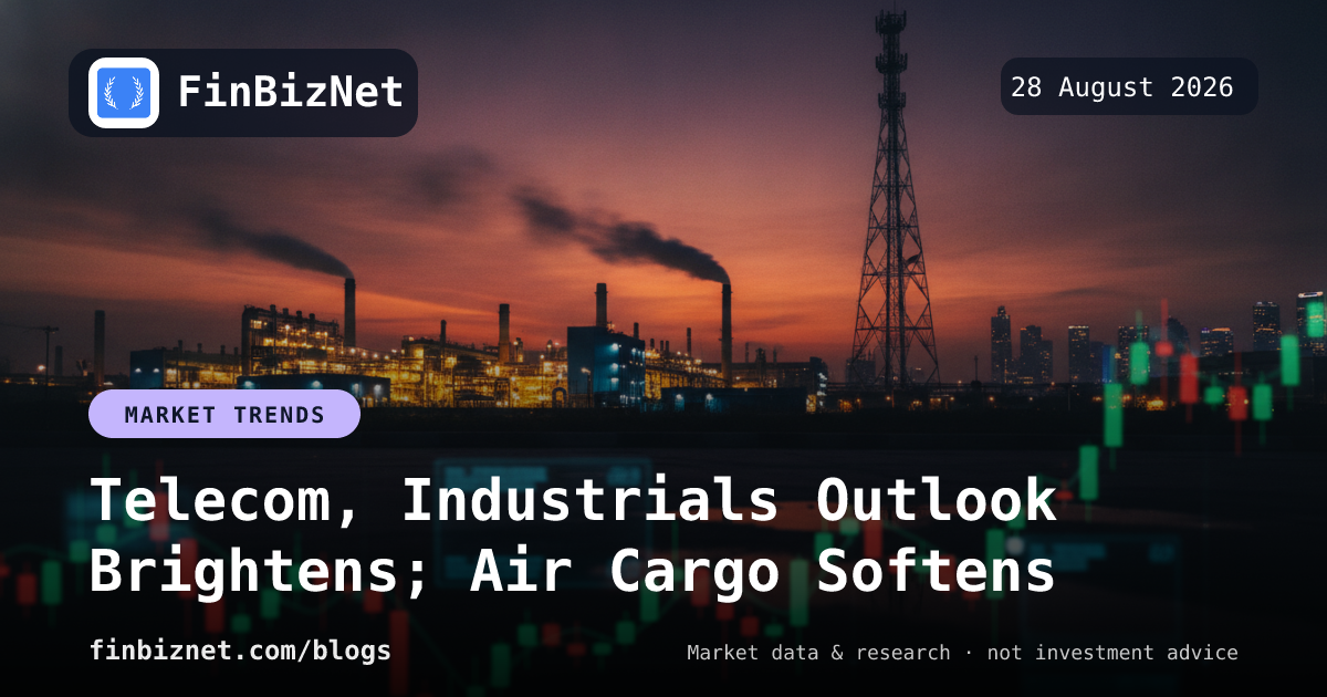 Telecom, Industrials Outlook Brightens; Air Cargo Softens