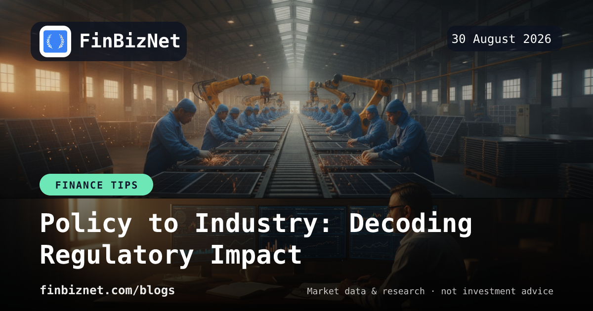 Policy to Industry: Decoding Regulatory Impact