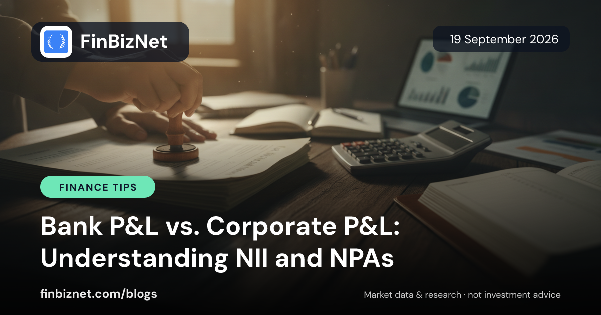Bank P&L vs. Corporate P&L: Understanding NII and NPAs